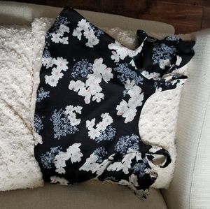 Cropped Floral Shirt